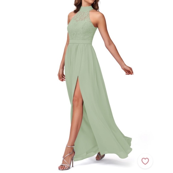 AZAZIE Emilia dress in Dusty Sage Size A0 - Picture 4 of 4